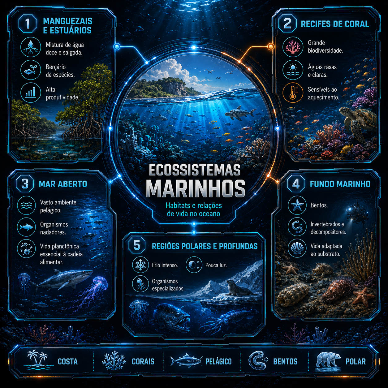 Mapa mental - Biologia Marinha 4
